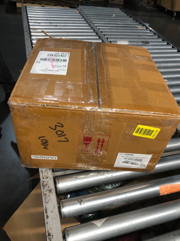 Photo 1 of (used)(unknown if complete) Kate and Laurel Engles Traditional Adjustable-Height Pedestal Side Table; 14 x 14 x 30; Antique Brass; Vintage Round