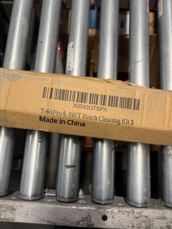 Photo 1 of ***PARTIAL SET - PRICE ADJUSTED***
TelesPro 30 Foot High-Reach Duster Kit with 6-24FT Extendable Pole - High Ceiling Duster Cleaning Kit with Telescopic Pole,Cobweb Duster, Chenille Ceiling Fan Duster, Microfiber Feather Duster