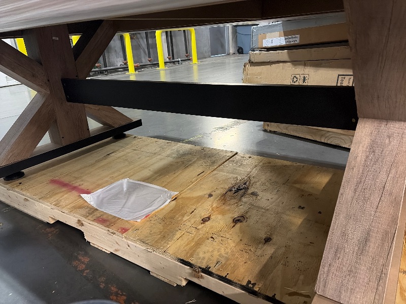 Photo 1 of ***TRUCK/TRAILER PICKUP ONLY***
VEVOR 7ft Billiards Table Combo Set, 3-in-1 Multi Game Table with Dining, Pool, and Tennis Table, for Family Game Room Adults, Includes Full Set of Accessories, Wood Color with Grey Cloth