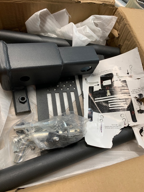 Photo 1 of (missing main piece) Hitch Flag Pole Holder, Dual Truck Flag Pole Mount Kit for Standard 2 Inch Receivers, Universal for SUV RV Truck Jeep 