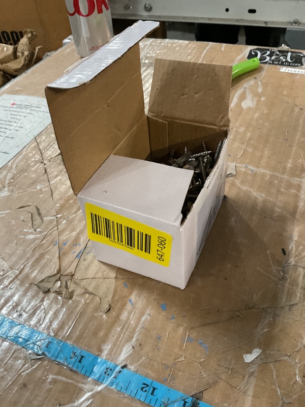 Photo 1 of (150 pcs)#8×1-1/2" Phillips Truss Head Wood Screws Stainless Steel 410 Quick Metal Self Tapping