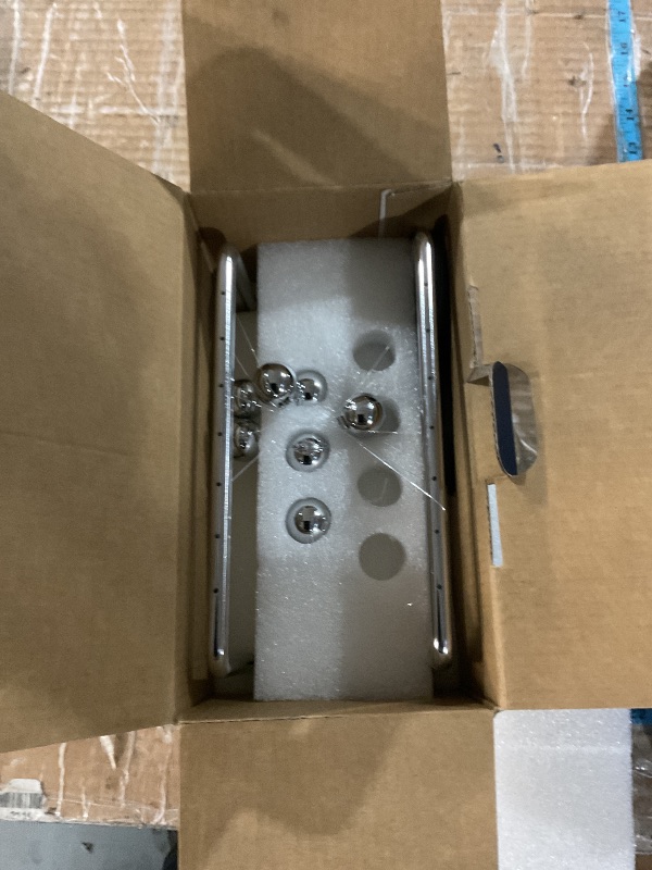 Photo 1 of (MINOR DAMAGE/USE) CERROPI Newtons Cradle Pendulum with 7 Balls, Classic Swing Newton Balance Ball, 30+ Sec Swingtime, Science Physics Gadget, Desk Toys & Office Gadgets for Desk Decorations