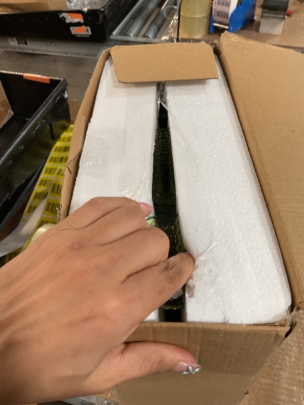 Photo 1 of **** SEE NOTES *******Taganov Glasses Drinking Wine Water Goblets Green Glassware set of 6 Vintage Stem Glasses Stemware 12 Ounces for Wedding Party Bar Twill Pattern Striped 350 ml