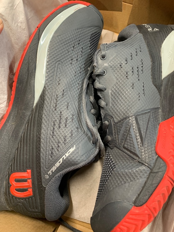 Photo 1 of (used) Wilson Rush Pro Ace Pickler Men's Pickleball Shoe, Ebony / Black/Wilson Red, Size 9
