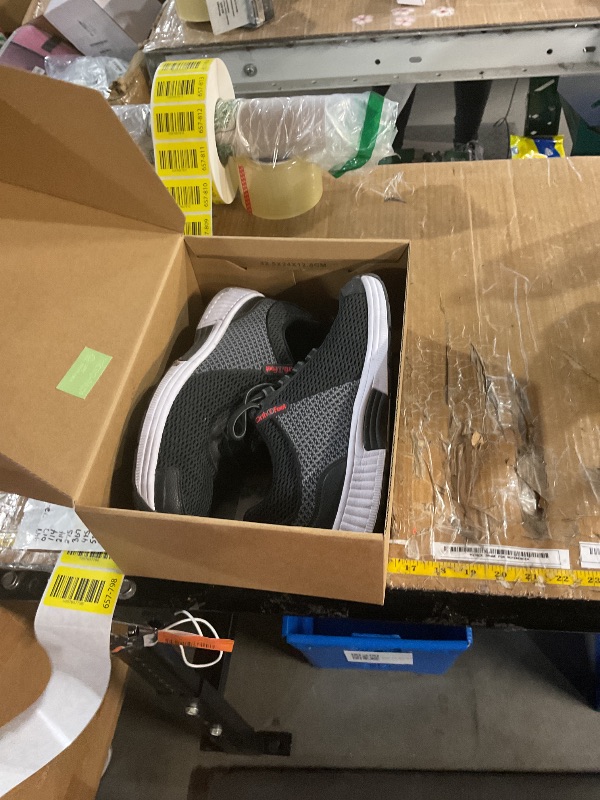 Photo 1 of (used)(please see all images) Orthofeet Men's Orthopedic Black Knit Edgewater Sneakers, Size 9.5