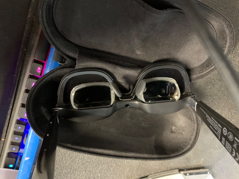 Photo 1 of XREAL Air AR Glasses, Smart Glasses with Massive 201" Micro-OLED Virtual Theater, Augmented Reality Glasses, Watch, Stream, and Game on PC/Android/iOS–Consoles & Cloud Gaming Compatible