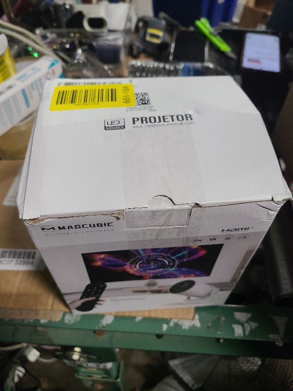 Photo 1 of ?Electric Focus?Magcubic Mini Projector 4K Support, Portable Projector with WiFi 6 and Bluetooth 5.4, Smart Proyector, 5W Soundbase Speaker, 180° Rotation for Home Theater HY300 Ultra