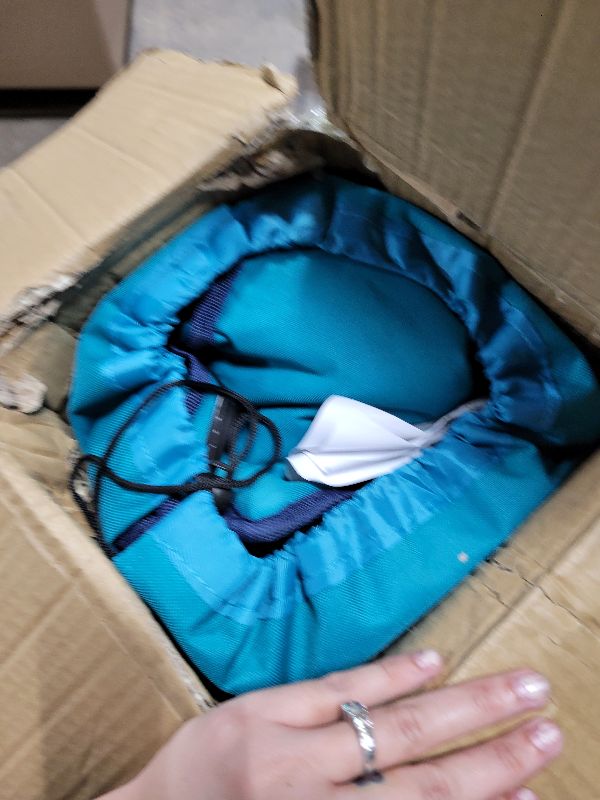 Photo 1 of 350lbs Rocking Camping Chair, Oversized Fully Padded Patio Chair Lawn Chairs With Cooler Bag Headrest and Cup Holder Rocking Chair Outdoor Folding Chairs For Outside Camping Contest(BlueGreen)