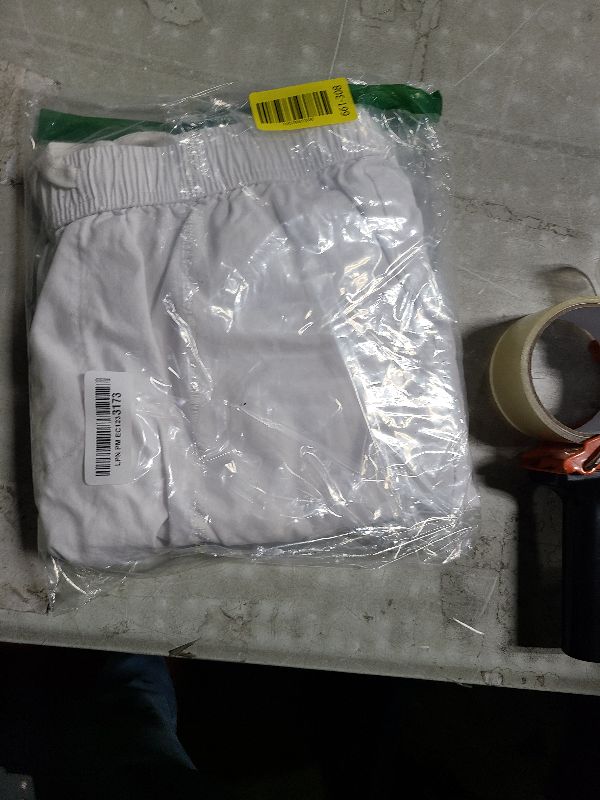 Photo 1 of APTRO Men's Elastic Waistband Cotton Cargo Shorts Relaxed Fit Summer Casual Shorts A901 Pure White L