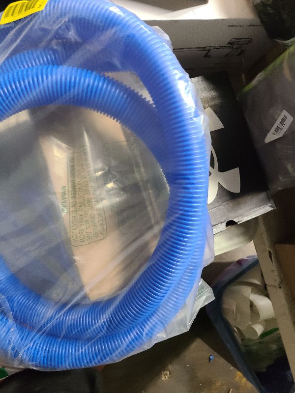 Photo 1 of 1.5" x 59" Pool Hoses for Above Ground Pools – 2-Pack Pool Pump Replacement Hose with 8 Clamps, Compatible with Intex, Coleman, Summer Waves Pool Pumps & Filters (Blue 2pcs-1.5“)