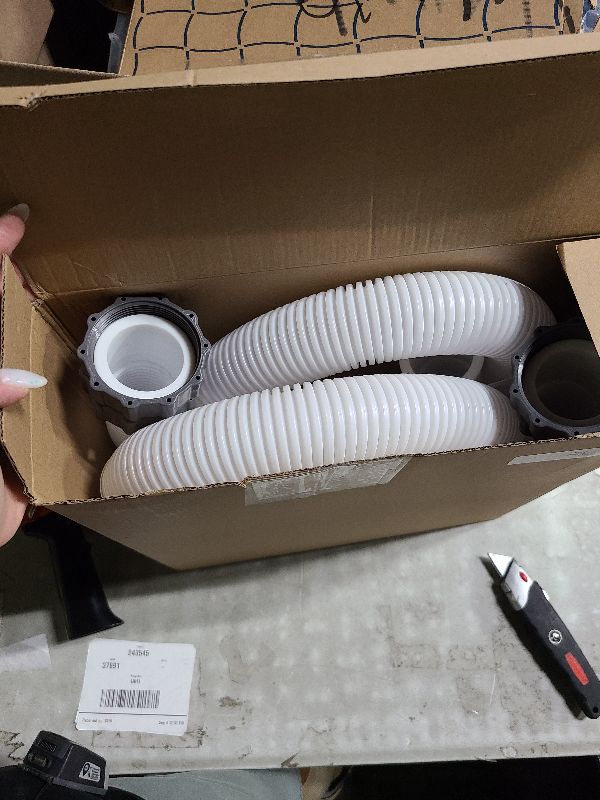 Photo 1 of 2 Pcs Pool Hoses for Above Ground Pools 1 1/2 Inch Diameter 59" Long Pool Pump Hose Replacement Filter Pump Hose Accessories