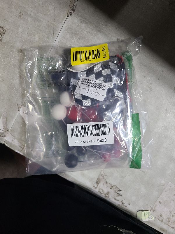 Photo 1 of 30PCS Race Car Cake Toppers Checkered Flag Race Car Birthday Decoration with Red Black White Balls Race Car Checkered Flag for Race Car Themed Birthday Party(Red)