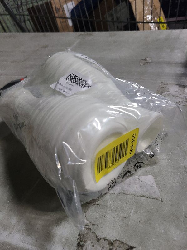 Photo 1 of 2 Pack Composite Plastics Flower Vase, Unbreakable Ceramic Look Vase for Home Decor Centerpieces, Arranging Bouquets (White)