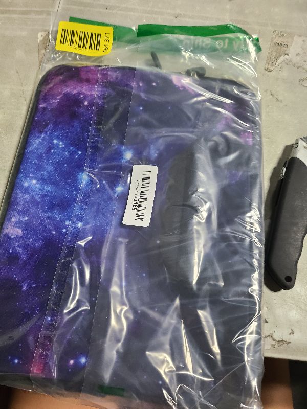 Photo 1 of 11" 11.6" 12" 12.1" 12.5" inch Laptop Carrying Bag Chromebook Case Notebook Ultrabook Bag Tablet Cover Neoprene Sleeve Fit Apple MacBook Air Samsung Google Acer HP DELL Lenovo Asus(Purple Galaxy)