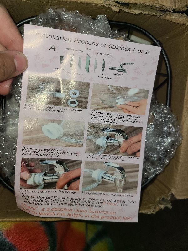 Photo 1 of Beverage Dispenser Replacement Spigot, Accessory Replacement for Glass Drink Dispensers, Stainless Steel Polished Finished Water Drink Dispenser Replacement Faucet