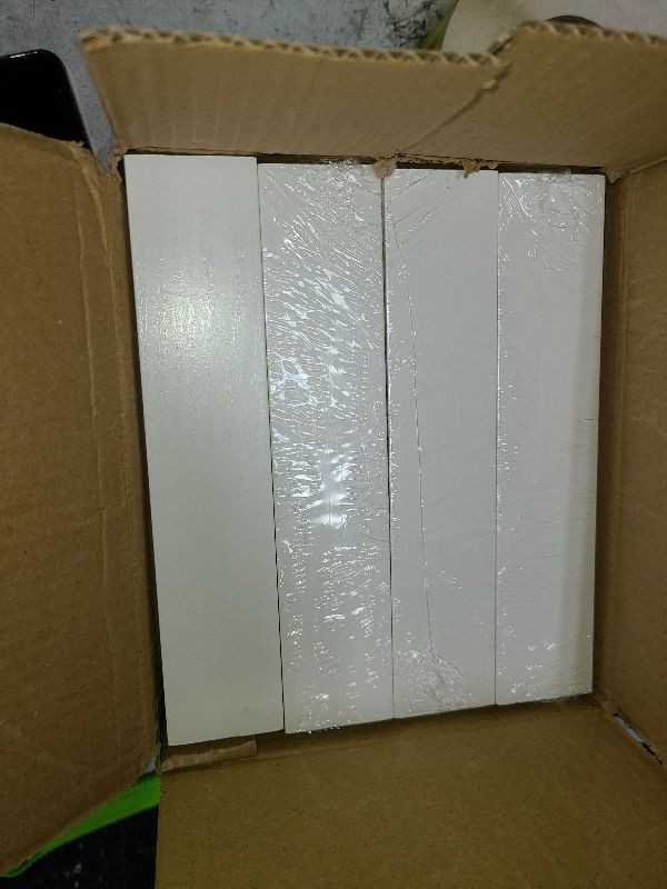 Photo 1 of 4 Pack 8"x 8" Shadow Boxes Frame Display Cases Wood Deep Shadowbox for Photos, Dried Flowers, Handicrafts Picture Frames for Wall Tabletop (White, 8x8)