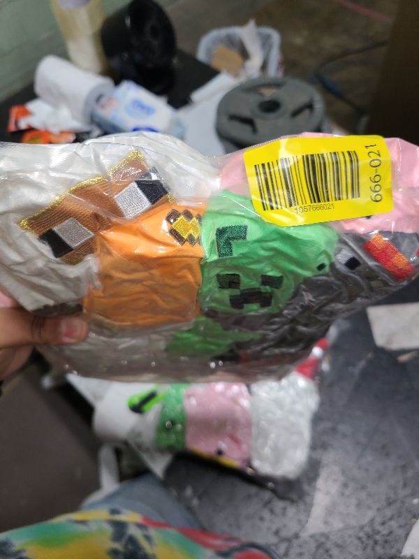 Photo 1 of 10-Pack-Game Stuffed Animals Toys Creeper Plush, Baby Pig, Wolf,Baby Mooshroom, Enderman, Skeleton Shooter, Spider, Squid, It is a Gift for Children and Fans