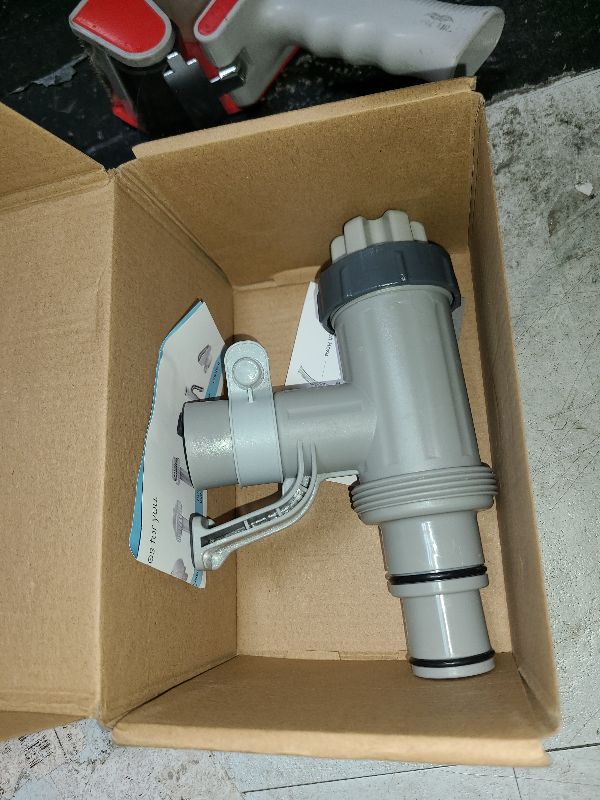 Photo 1 of [PATENTED] SUMMERBUDDY Pool Hose Adapter for Above Ground Swimming Pool, Pool Replacement Parts with Plunger Valve and Pool Pipe Holder Pool Pump Parts 1 Pack