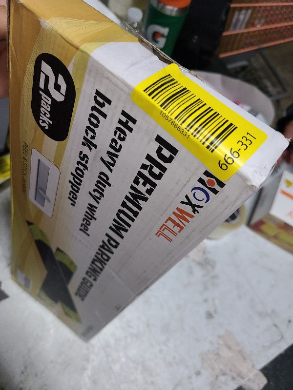 Photo 1 of 2 Pcs 18'' Heavy Duty Parking Aid for Garage, Parking Gadgets Protects Car and Garage Walls, Parking Stopper Easy to Install 2 Packs