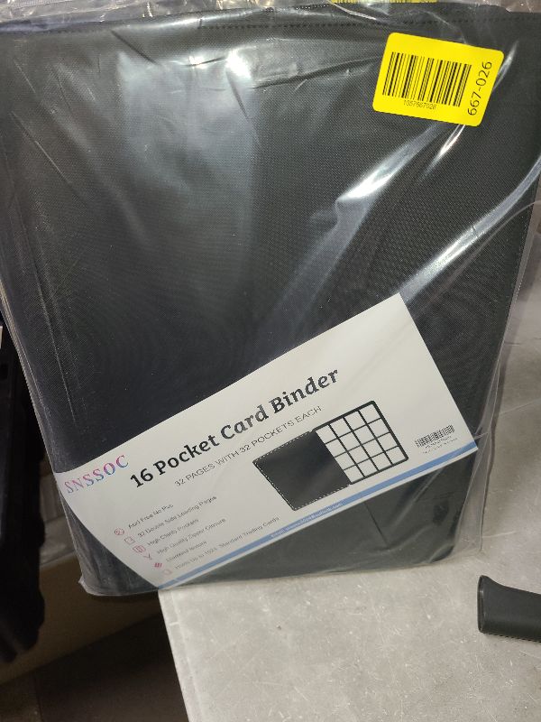 Photo 1 of 1000+ Pockets Trading Card Binder, 16-Pocket Card Ablum Compatible with MTG,Sports Cards & Other Standard Size Trading Cards (Black)