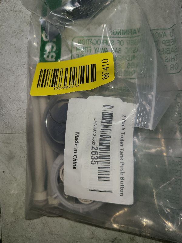 Photo 1 of 2 Pack Toilet Tank Push Button 38MM Toilet Button Dual Push Flushing Toilet Button Toilet Tank Button Toilet Button Flush Button Replacement with Thread Diameter