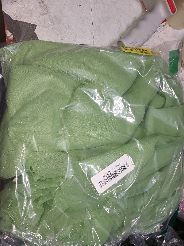 Photo 1 of 10x10ft Green Tulle Backdrop Curtain with Lights String for Parites, Sheer Photo Backdrop Curtains with Lights for Wedding Backdrop Ceremony Reception Bridal Shower Baby Shower Birthday Party