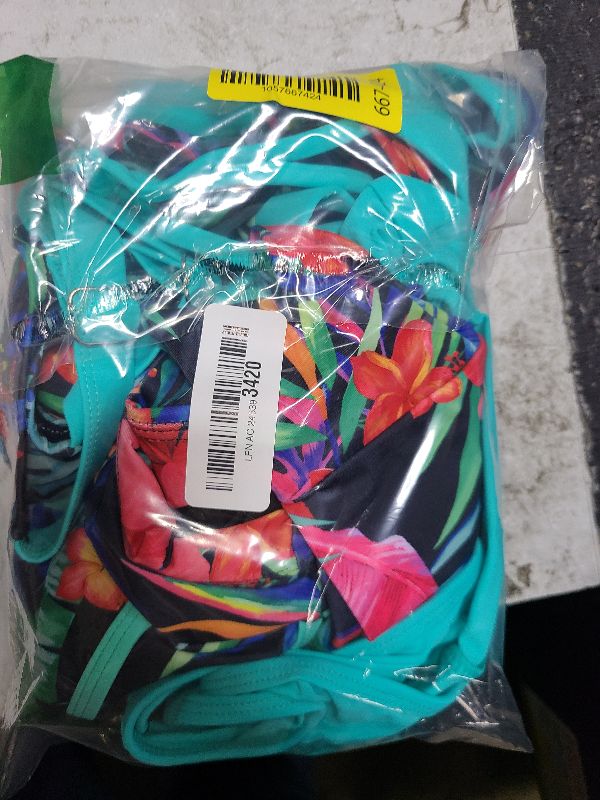 Photo 1 of 3 Piece Tankini with Shorts - Athletic Tankini Swimsuits with Sports Bra and Two Pockets Boyshorts Bottom