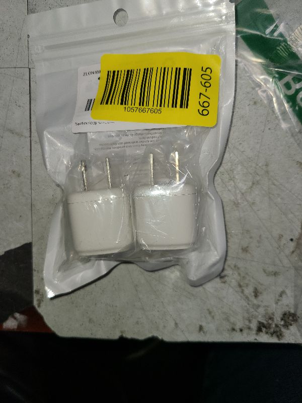 Photo 1 of 2-Pack USB Wall Charger Plug,5V/1A Charger Block Cube Compatible with iPhone,iPod,Watch,Headset(2 Pack)