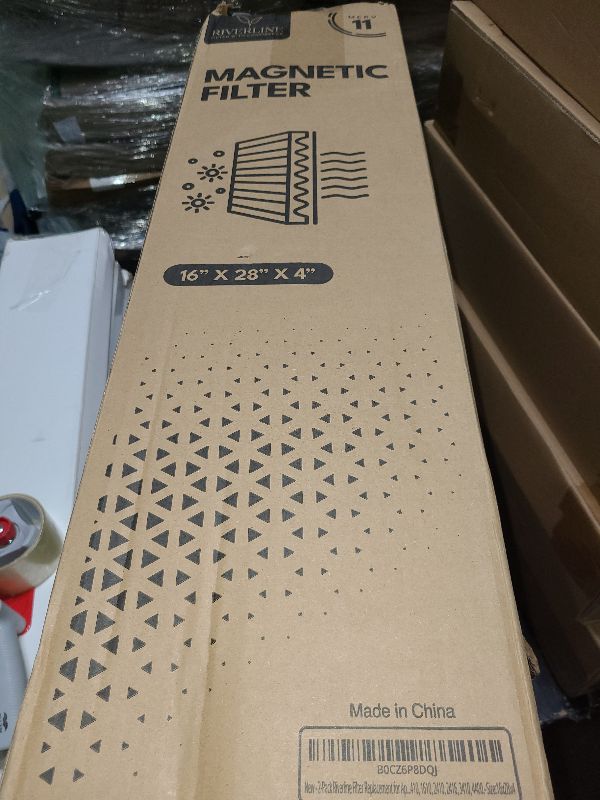 Photo 1 of 2-Pack Riverline Filter Replacement for AprilAire 410 Whole House Air Purifiers - MERV 11 - Compatible with AprilAire Models 1410, 1610, 2410, 2416, 3410, 4400.- Size: 16x28x4