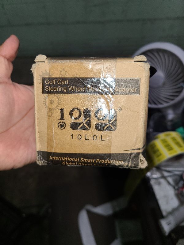 Photo 1 of 10L0L Golf Cart Steering Wheel Adapter Fits Club Car DS 5-6 Holes Golf Cart Steering Wheel - Sliver