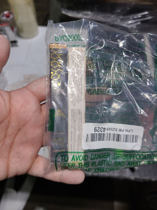 Photo 1 of 2PCS Honey Lipstick Tinted Lip Balm - Sheer Hydrating Lipstick for All Skin Tones - Moisturizing Lip Color, Nourishing Lip Balm with a Hint of Natural Black Cherry Tint (Black & Pink)