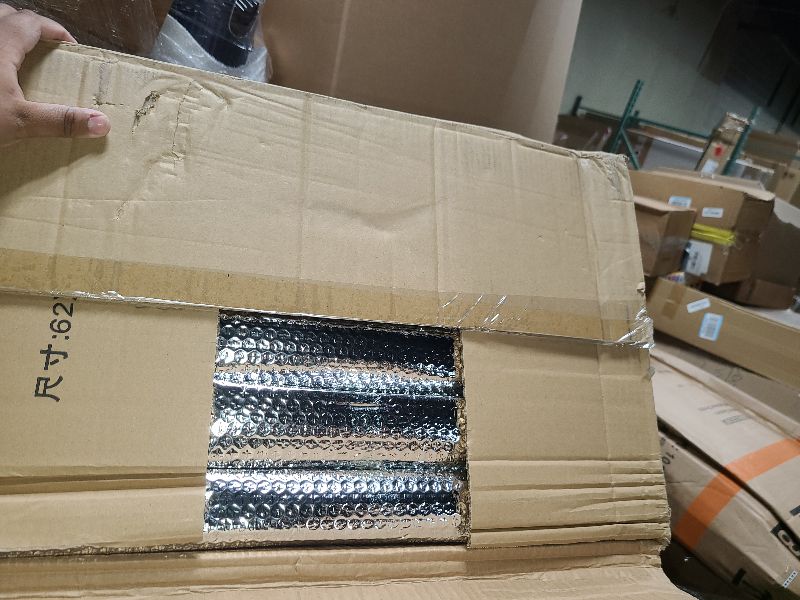 Photo 1 of 16P Garage Door Insulation Panels Kit 0.24"T Double Bubble Reflective Aluminum Foil 6MM Sheet Thermal Pre-Cut Insulation Shield 120 Tapes Winter Clod and Summer Heat for Attic Garage Wall (24" x 48")