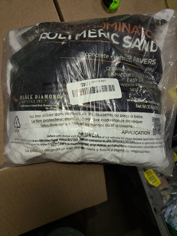 Photo 1 of 10 Pound Titanium Gray DOMINATOR Polymeric Sand with Revolutionary Ceramic Flex Technology for Stabilizing Paver Joints/Gaps, 1/8” up to 4”, Professional Grade Results