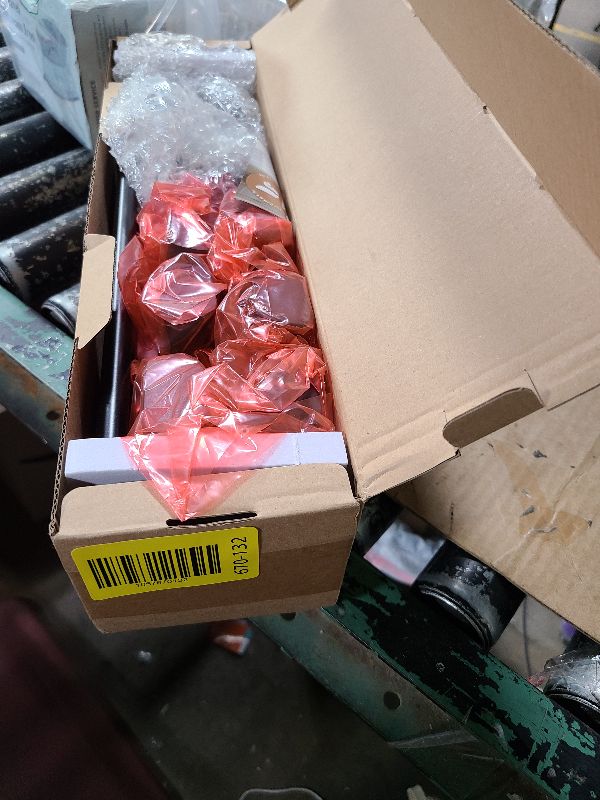 Photo 1 of 2 Pack Black Curtain Rods No Drilling 48 to 84 inch, USFOOK 5/8 Inches No Drill Curtain Poles for windows with 3M Adhesive Brackets, Renter Friendly Drapery Rods with Round Finials