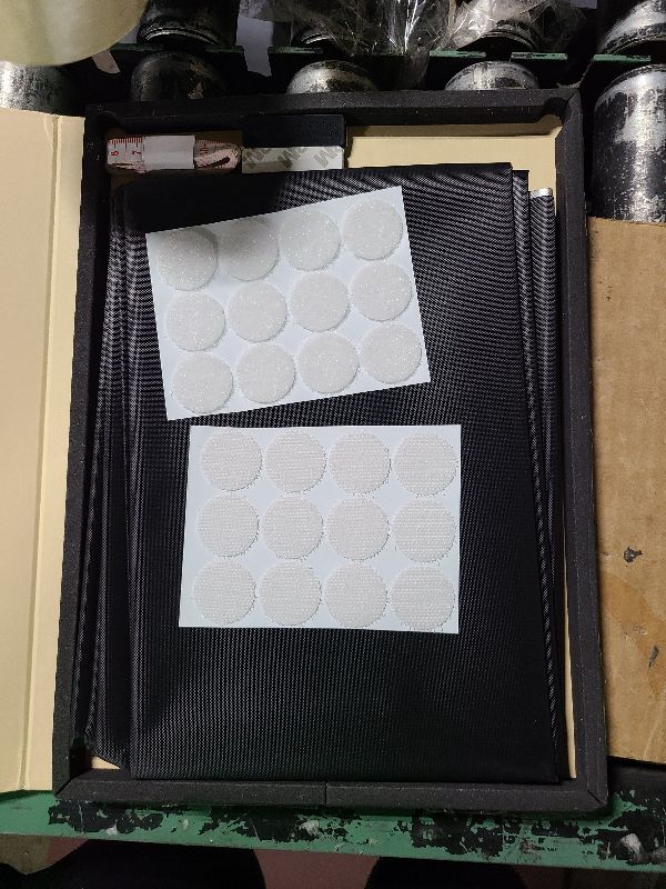 Photo 1 of 100% Blackout Window Cover Curtains for Bedroom 57x40Inch,No Drill,DIY Cut Portable Removable Black out Shades Blinds Cover for Baby Nursery,RV,Media Room,Hook&Loop Tape Straps Stickers,Magnetic Clips