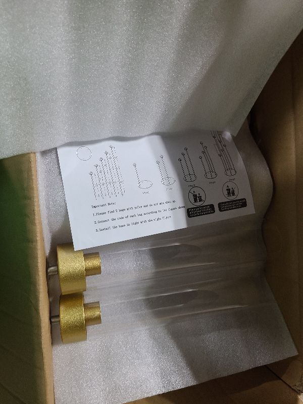 Photo 1 of 2PCS Gold Floor Candelabra,5 Arm Candle Holder Tall Floor Candle Holder with Acrylic Lampshade for Wedding Table Birthday Party Home Decoration Fit LED Taper Candles