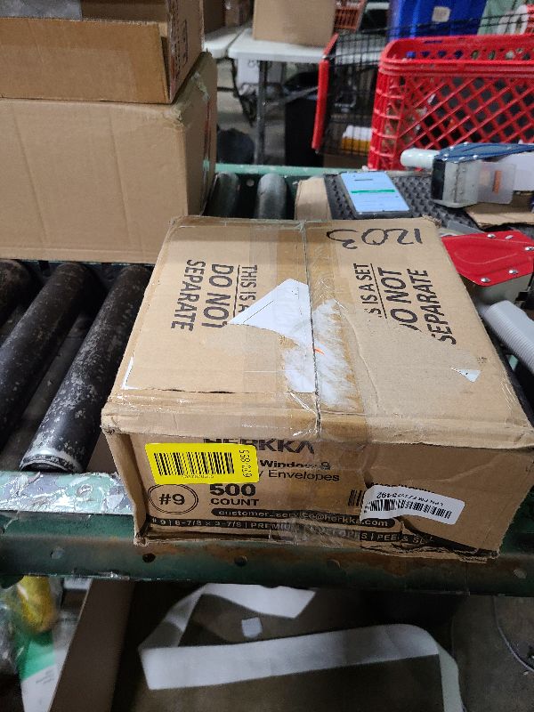 Photo 1 of #9 Double Window Security Envelopes, HERKKA No.9 Double Window Business Envelopes Designed for Quickbooks Invoices and Business Statements - Number 9 Size 3 7/8 Inch X 8 7/8 Inch - 24 LB - 500 Pack