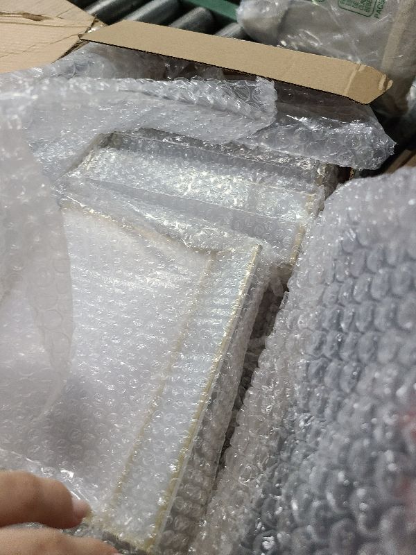 Photo 1 of 24 Pack Gold Picture Frames 4 x 6 Inch Clear Acrylic Sign Holders Double Sided Display Frames Bulk with Stand 2 mm Gold Border for Table Numbers Wedding Party (Horizontal, Vertical)