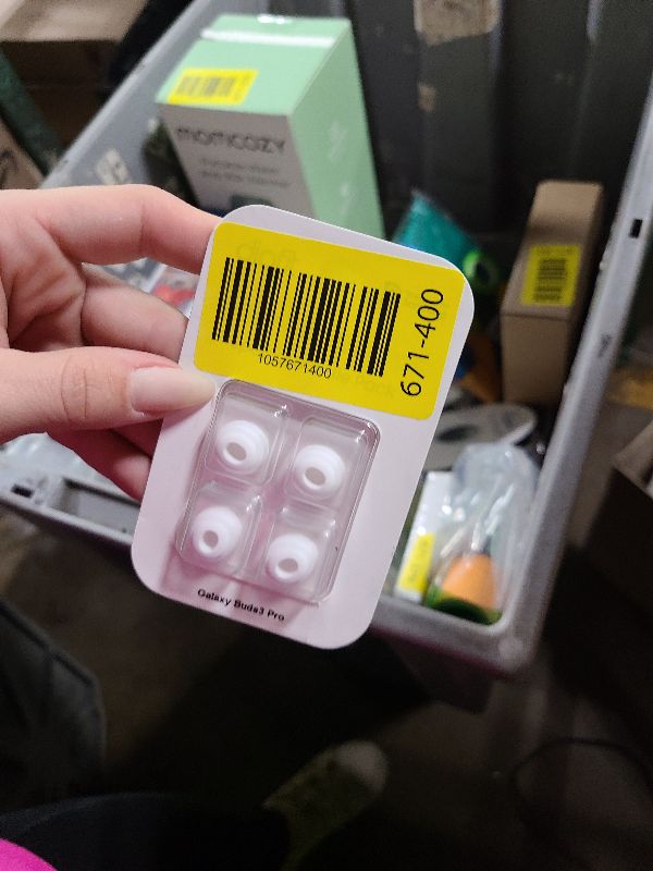 Photo 1 of 
Premium Multi-Flange Eartips for Galaxy Buds3 Pro (White, Large) – Always Fits, Never Slips