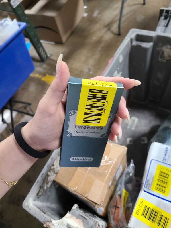 Photo 1 of 2-Pack Tweezers for Eyebrows, Facial Hair, Ingrown Hair Removal, Slant and Point Tip Tweezer Set for Women and Men, Professional Stainless Steel Precision Eyebrow Plucking Grooming with Case - Black