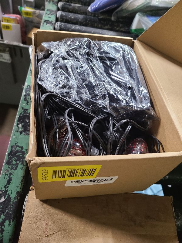 Photo 1 of 25 Pack Halloween Pathway Lights Outdoor,38Ft Flickering Flame Walkway Lights with 27PCS C9 Flame Bulbs,Waterpoof Outdoor Light for Outside Lawn Garden Yard Landscape Halloween Decor