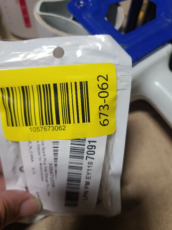 Photo 1 of 2 Pieces Spark Plug Gap Gauge Tool Spark Plug Gauge Measuring Tool Metric Standard Inches Gapper for Motorcycles