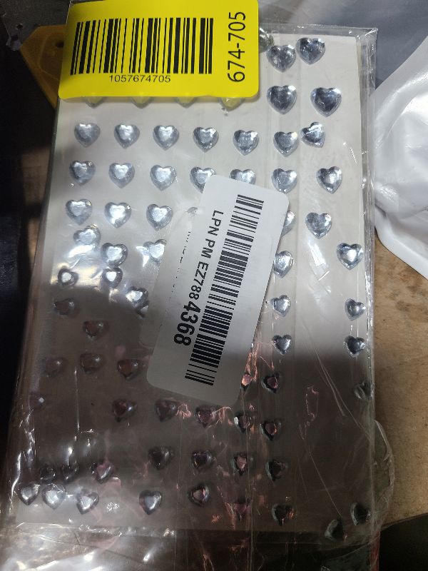 Photo 1 of 264Pcs Heart Face Gems Love Gems, Self-Adhesive Face Jewels Rhinestones 5/7/10 mm DIY Face Gems Stick on, Valentine Makeup Gems Rave Accessories for Face Eyes Hair Makeup Body, Crafts (Silver)