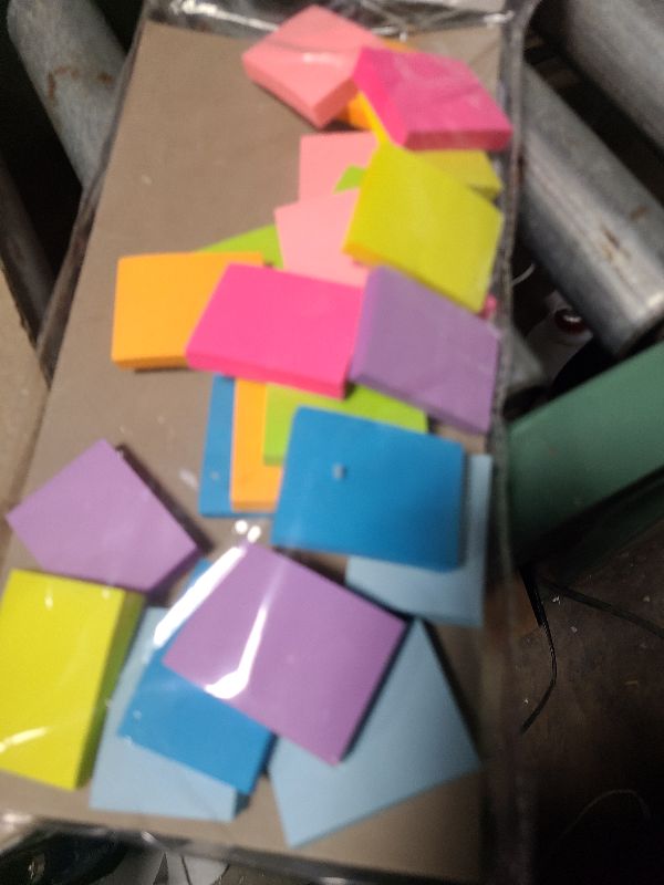 Photo 1 of (24 Pads) Sticky Notes 1.5x2 in, 8 Colors Post Self Sticky Notes Pad Its, Bright Post Stickies Colorful Sticky Notes for Office, Home, School, Meeting, 75 Sheets/pad