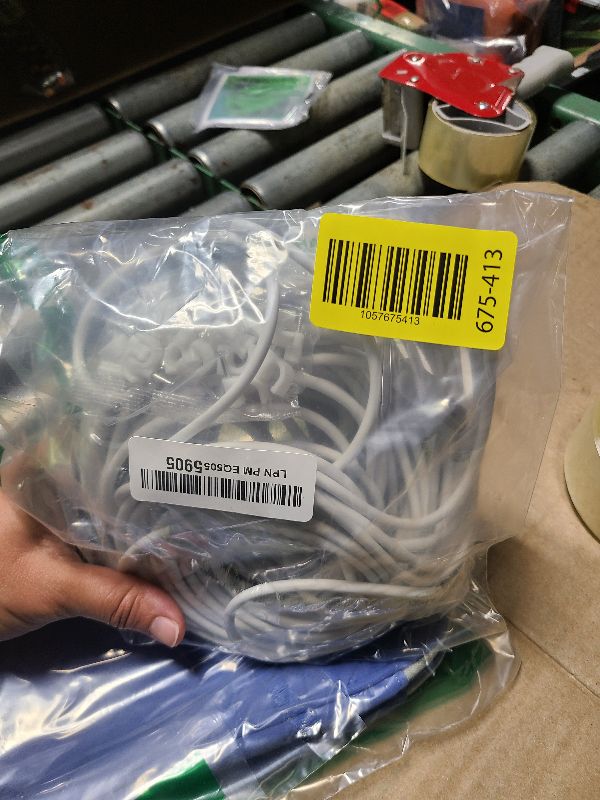 Photo 1 of 2-Pack 35FT USB to Micro USB Extension Power Cable, Long Charging Cord, 21AWG OFC, Oxygen-Free Copper, Compatible with Wyze Cam, Nest Cam, Yi Home Camera, Kasa Cam Security Camera, White