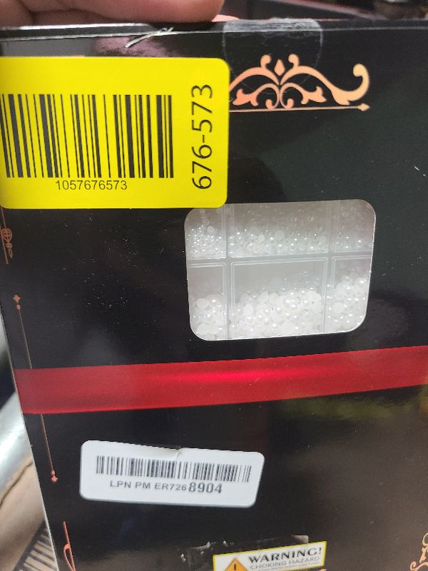 Photo 1 of 11000Pcs Flatback Pearls for Crafting (White), Assorted Size 2/3/4/5/6/8/10mm Half Pearl Bead Gems with 3Pcs 10ml B7000 Jewelry Glue, Bedazzling Kit for Crafts Shoes Graduation Cap Nail Art