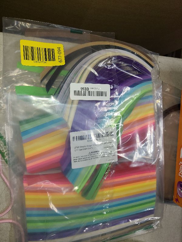 Photo 1 of 2700 Sheets Origami Star Paper Strips for DIY Hand Art Crafts, Unleash Creativity in 27 Double Side Stunning Colors (2700)