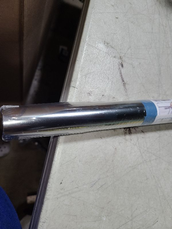 Photo 1 of rabbitgoo One Way Window Privacy Film Window Tint for Home, Reflective Mirror Sun Blocking Heat Control UV Protection See Out Not in Office Door Covering, Black Silver, 17.5 in X 6.5 Feet