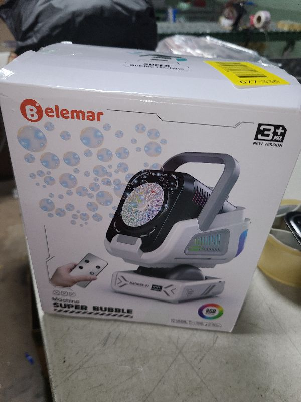 Photo 1 of 2025 Upgraded Bubble Machine with Remote Control, Automatic Rotation & RGB Lights, 1800mAh Rechargeable Battery, Type-C Charge, Bubble Maker for Kids, Weddings, Birthday Parties, Outdoor Activities