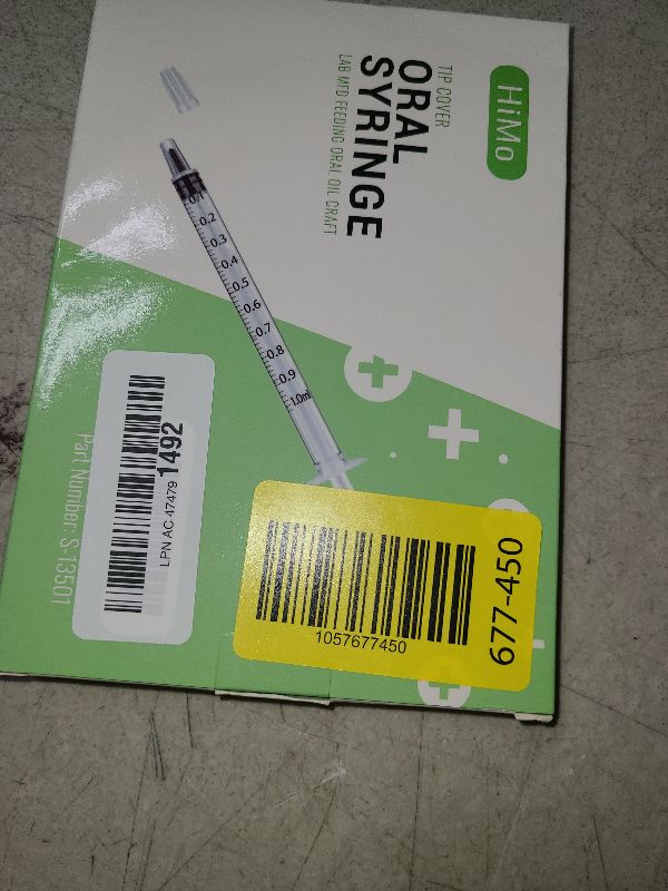 Photo 1 of 20 Pack 1ml Syringe with Cap for Liquid, 1cc Plastic Small Syringes with Cover, Non-Sterile, No Needle